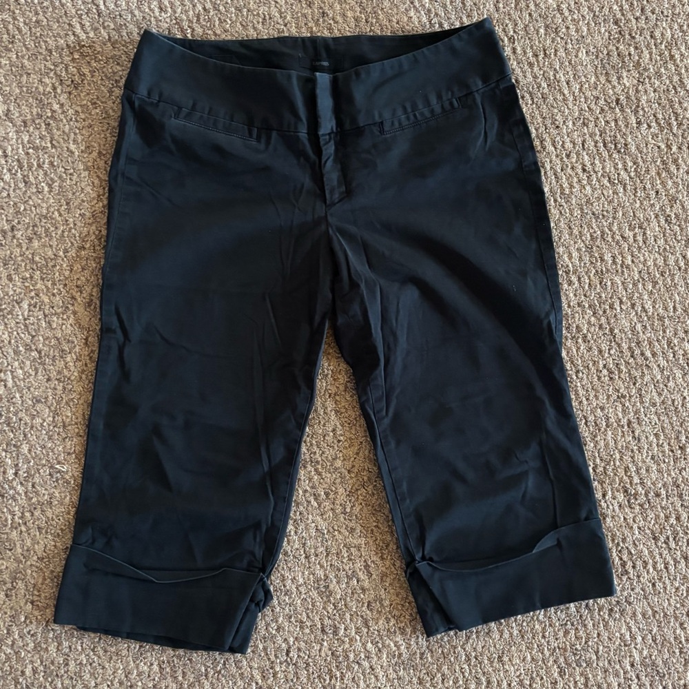 Express Black Cropped Pants